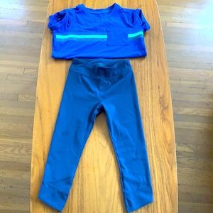 Athleta girl top & cropped bottoms